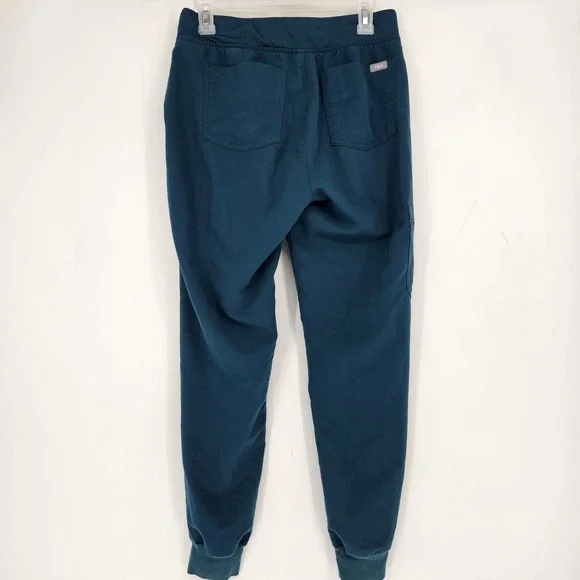 FIGS Zamora Jogger Pants Womens Small Caribbean Blue Technical Scrub Uniforms - Picture 4 of 9